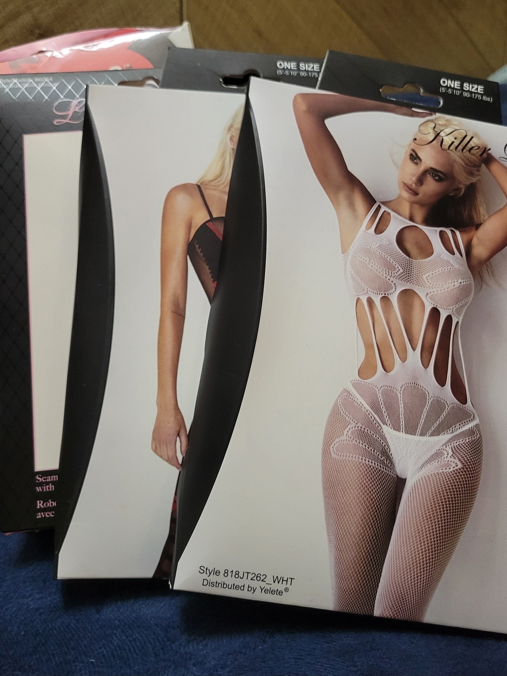 Killer Legs White Cutout Fishnet Bodystocking Lingerie